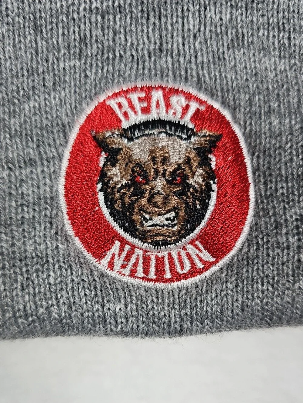 Carhartt A18 Watch Hat Beanie Heather Gray Beast Nation Patch Mens OSFA New